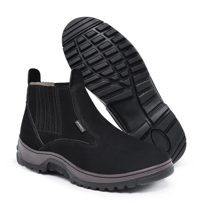 Bota Masculina em Couro Legítimo City Comfort