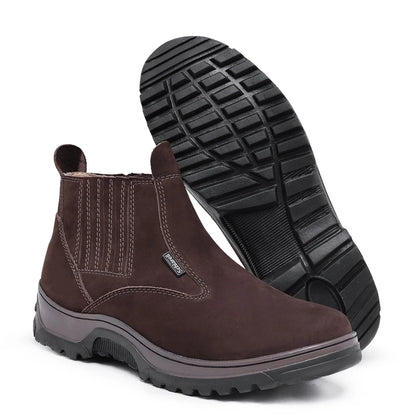 Bota Masculina em Couro Legítimo City Comfort