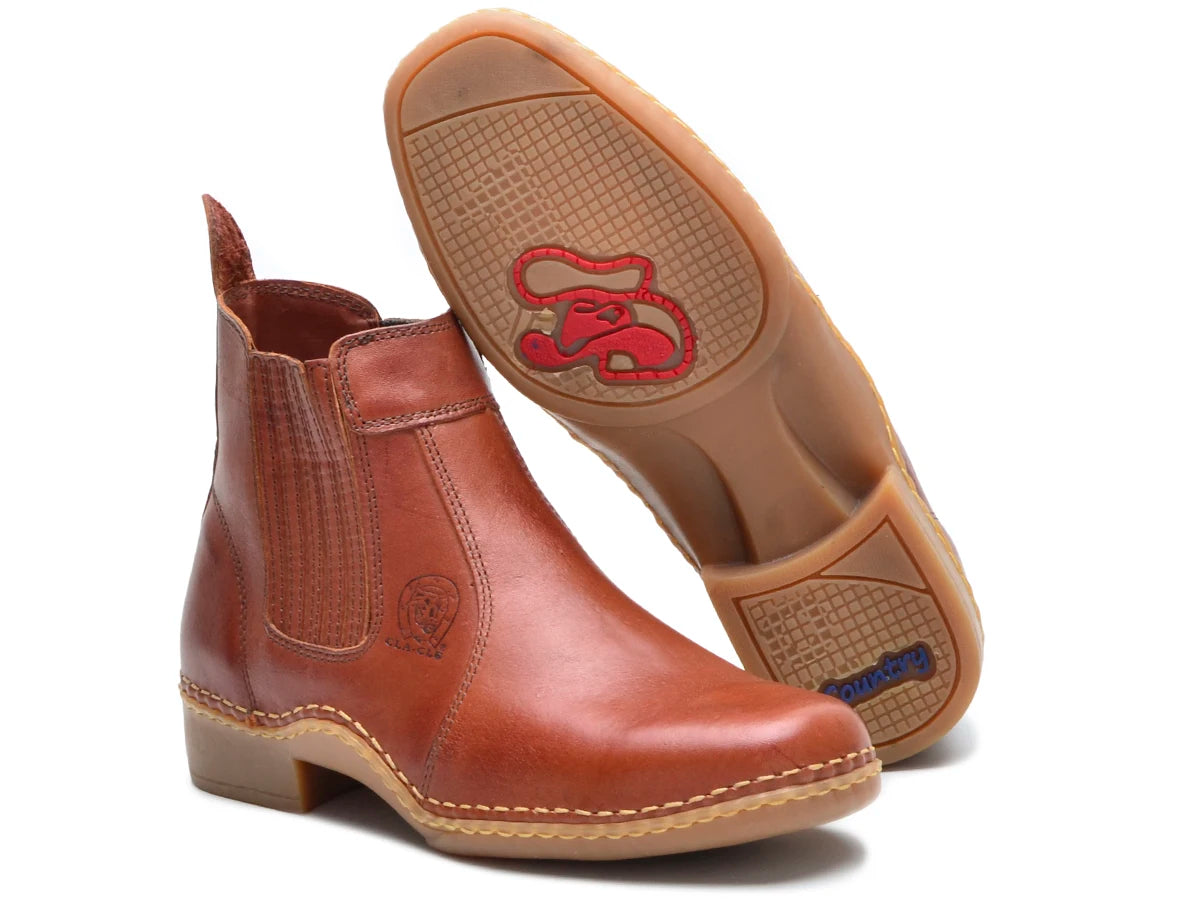 Bota Masculina em Couro Legítimo Country Premium