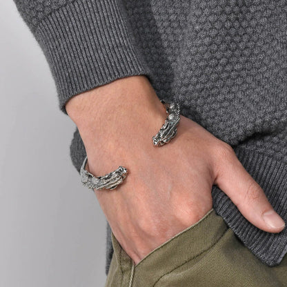 Bracelete Masculino em Aço Dragon