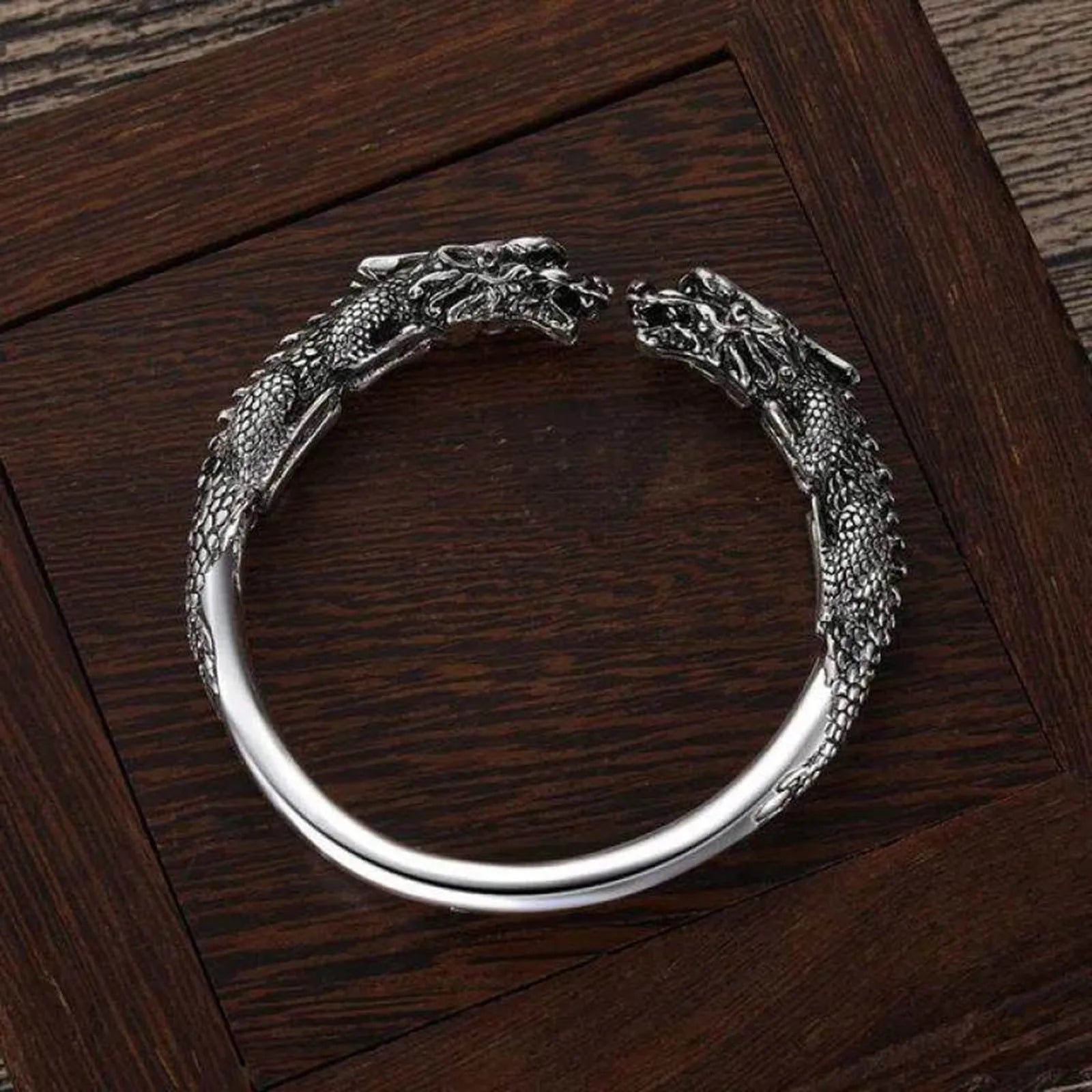 Bracelete Masculino em Aço Dragon