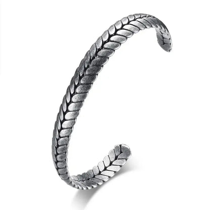 Pulseira Masculina em Aço Inoxidável Cinza - Orion