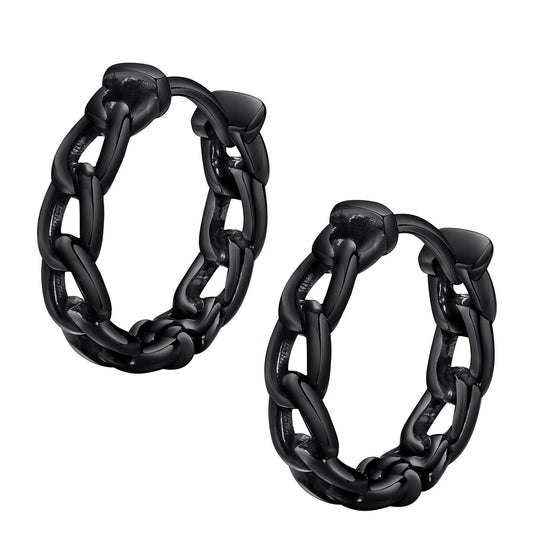 Brinco Masculino Argola em Aço Antique (Par)