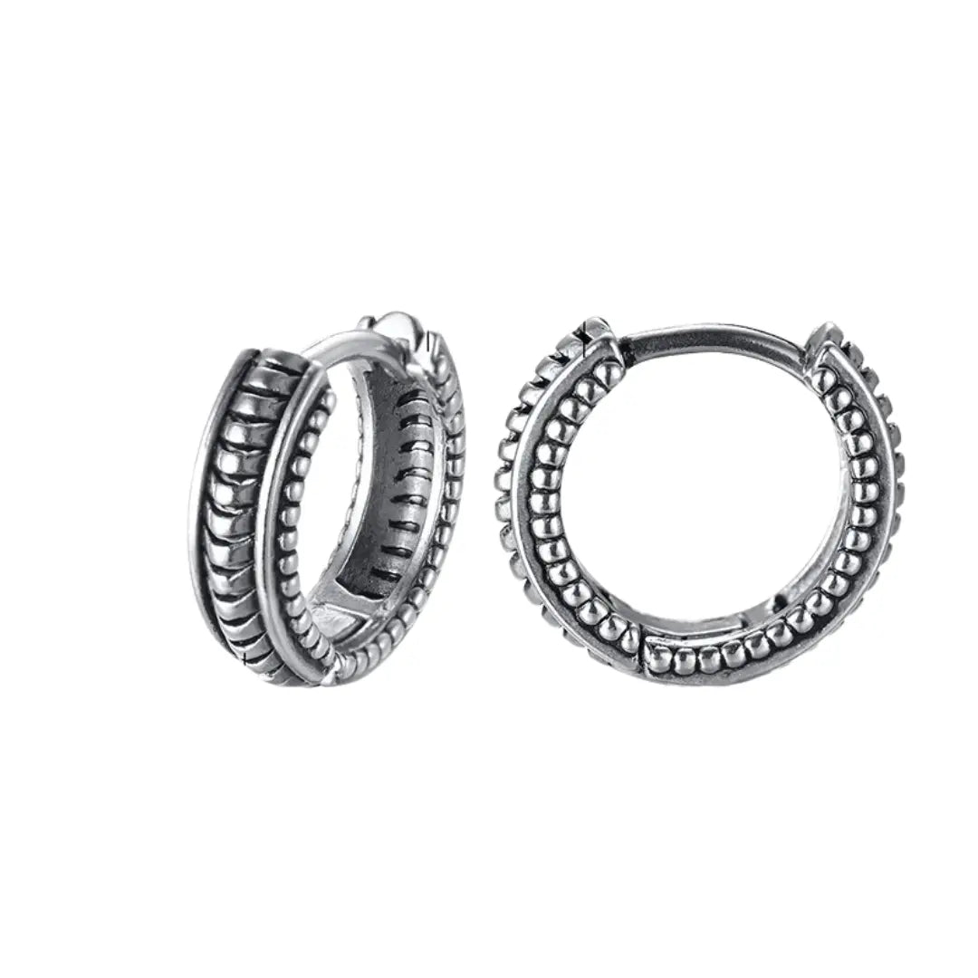 Brinco Masculino Argola em Aço Ergon (Par)