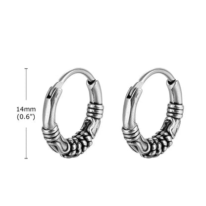 Brinco Masculino Argola em Aço Orpheus (Par)