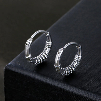 Brinco Masculino Argola em Aço Orpheus (Par)