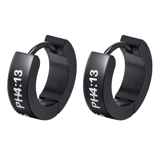 Brinco Masculino Argola em Aço Prometheus (Par)