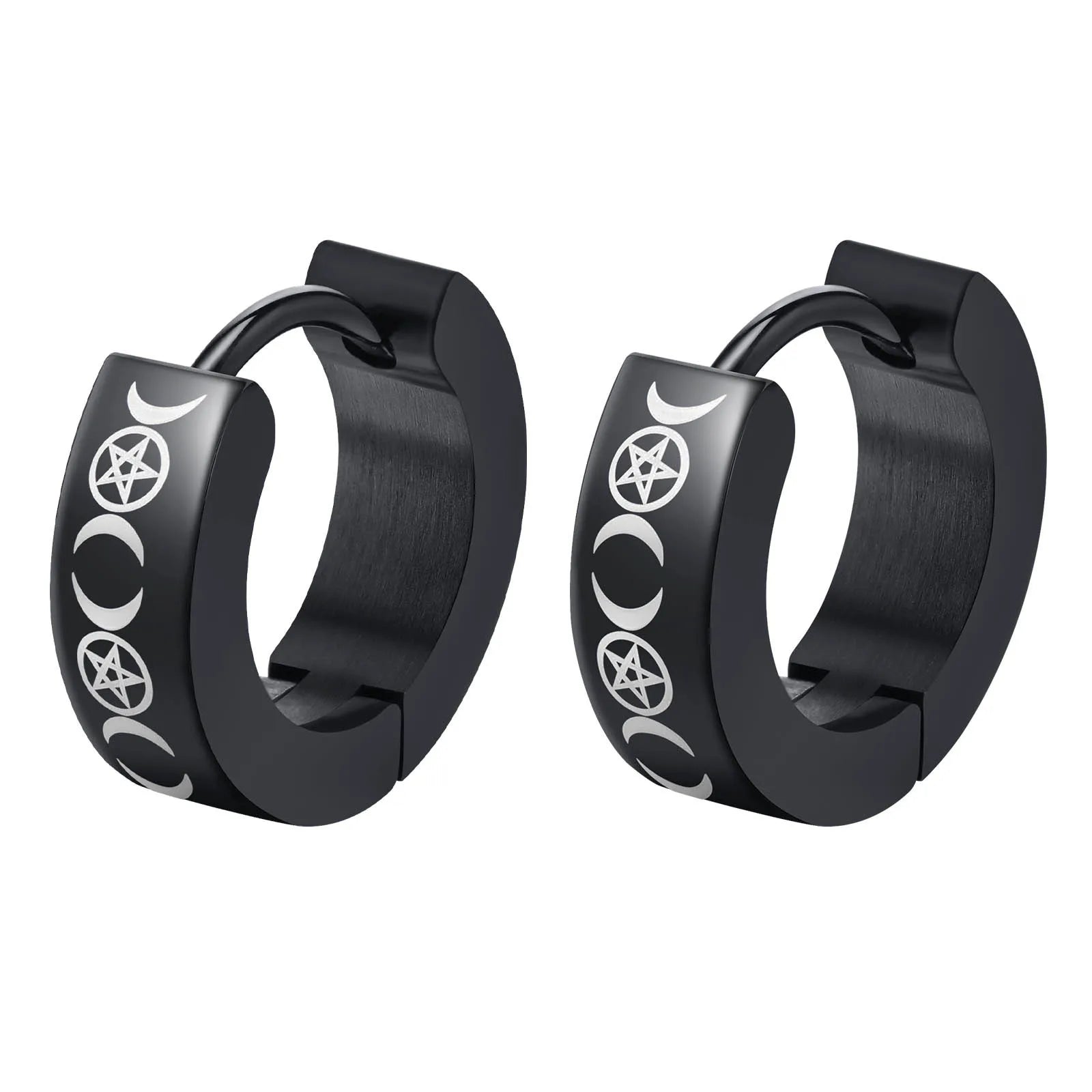 Brinco Masculino Argola em Aço Prometheus (Par)