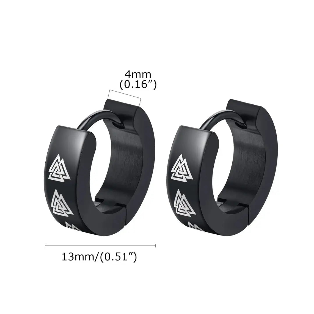 Brinco Masculino Argola em Aço Prometheus (Par)