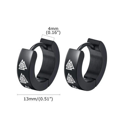 Brinco Masculino Argola em Aço Prometheus (Par)