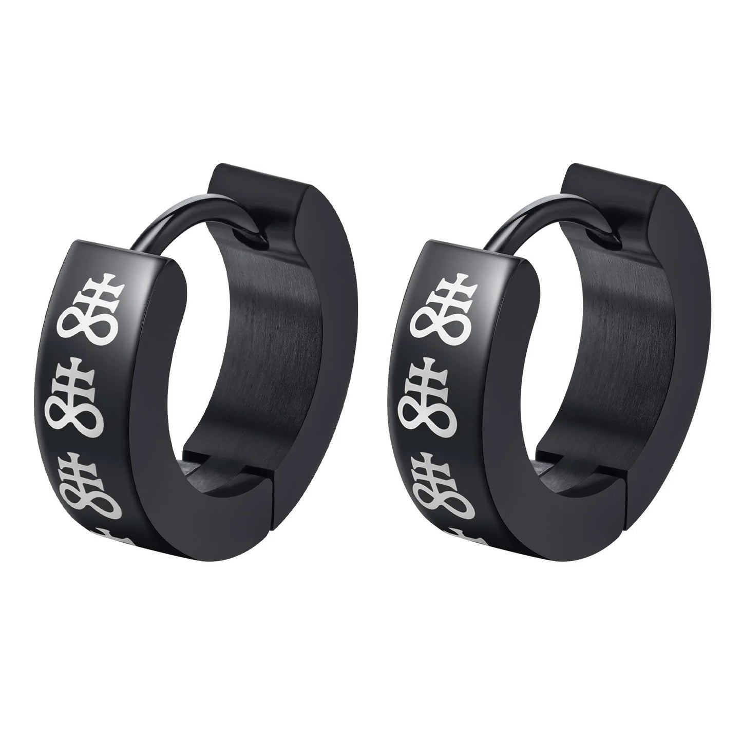 Brinco Masculino Argola em Aço Prometheus (Par)