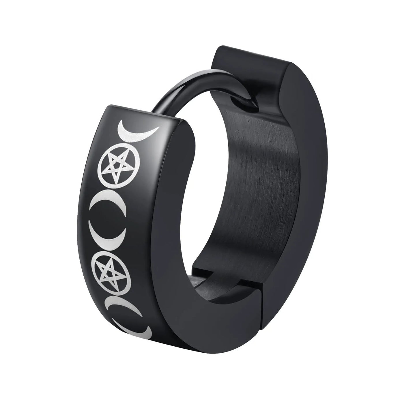 Brinco Masculino Argola em Aço Prometheus (Par)