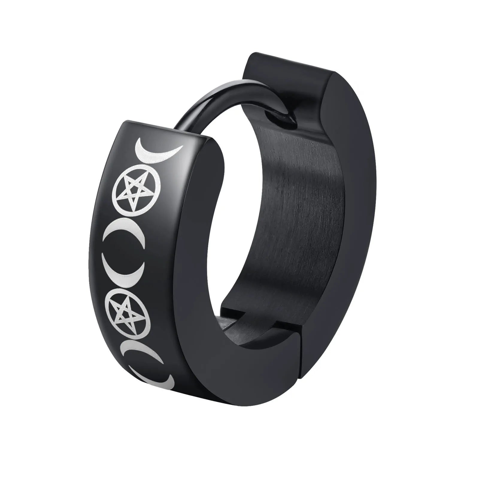 Brinco Masculino Argola em Aço Prometheus (Par)