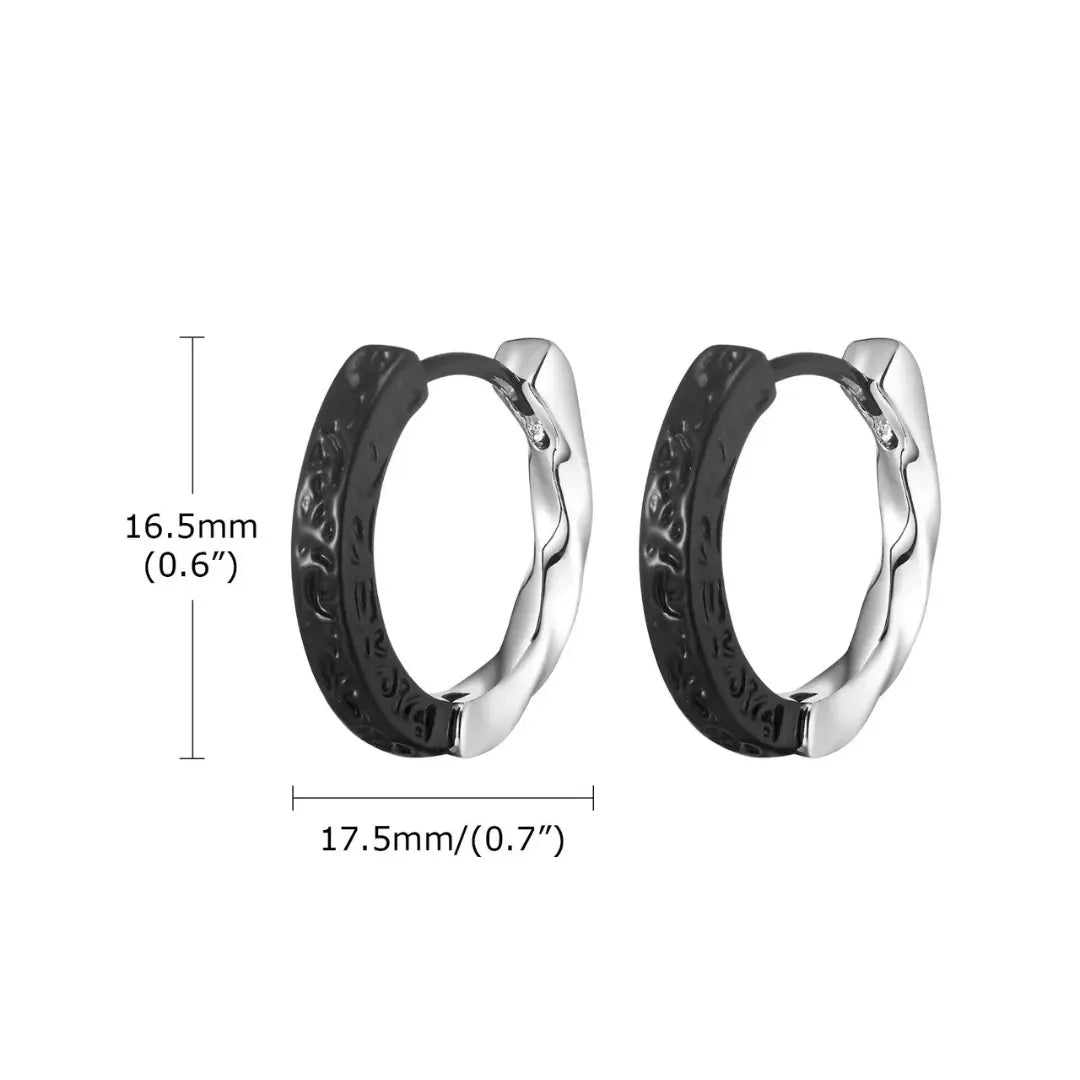 Brinco Masculino Argola em Aço Stylish (Par)
