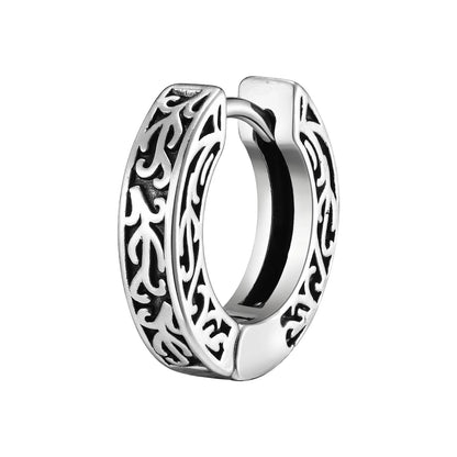Brinco Masculino Argola em Aço Thick Hoop (Par)