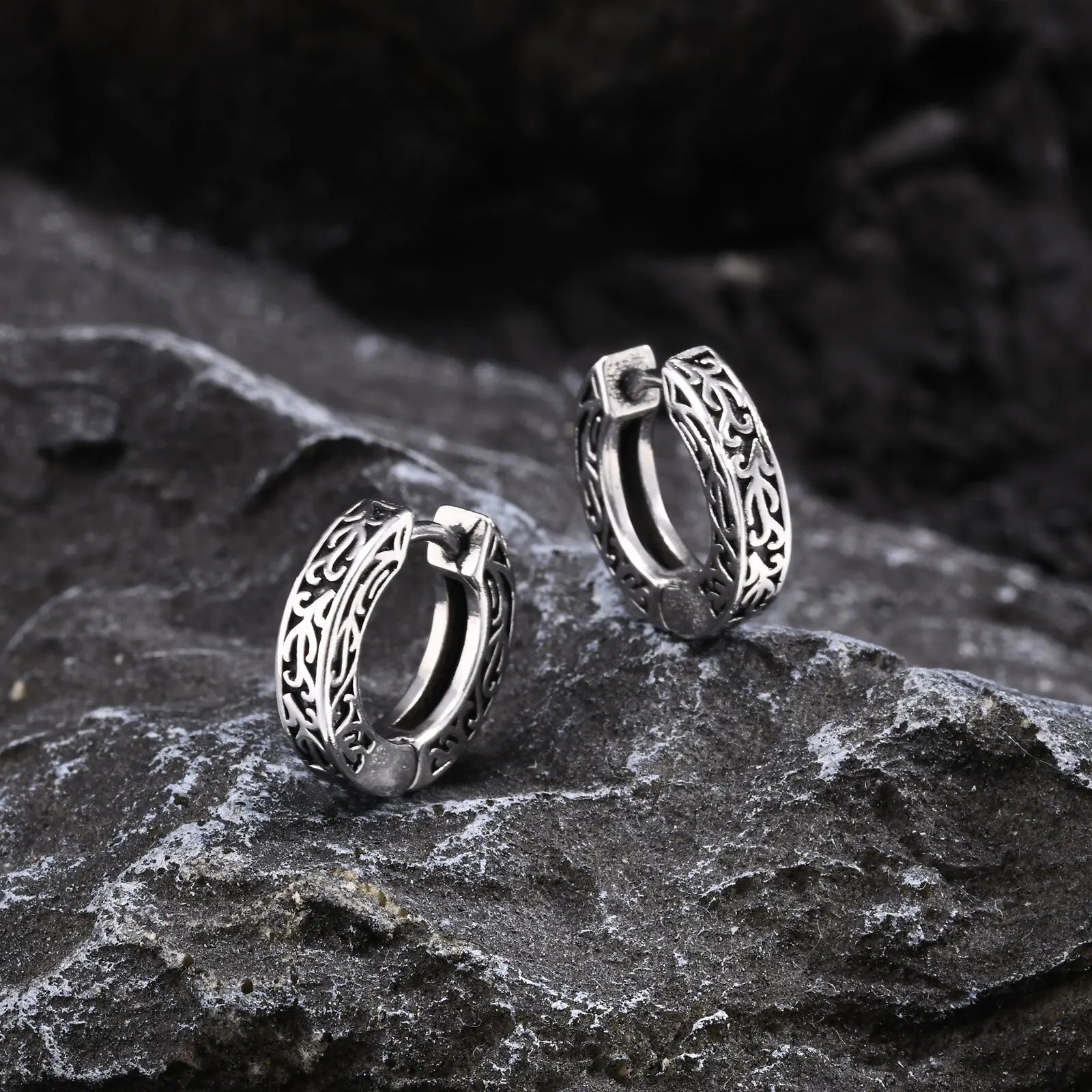 Brinco Masculino Argola em Aço Thick Hoop (Par)