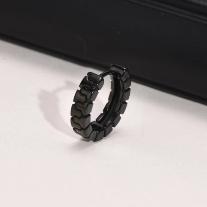Brinco Masculino Argola em Aço Tire (Par)