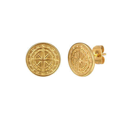 Brinco Masculino em Aço Compass (Par)