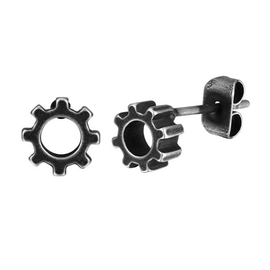 Brinco Masculino em Aço Gear (Par)