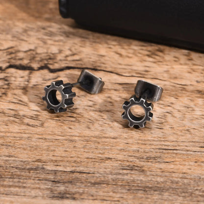 Brinco Masculino em Aço Gear (Par)