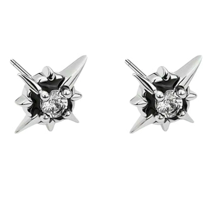 Brinco Masculino em Aço Inox Star Stud (Par)
