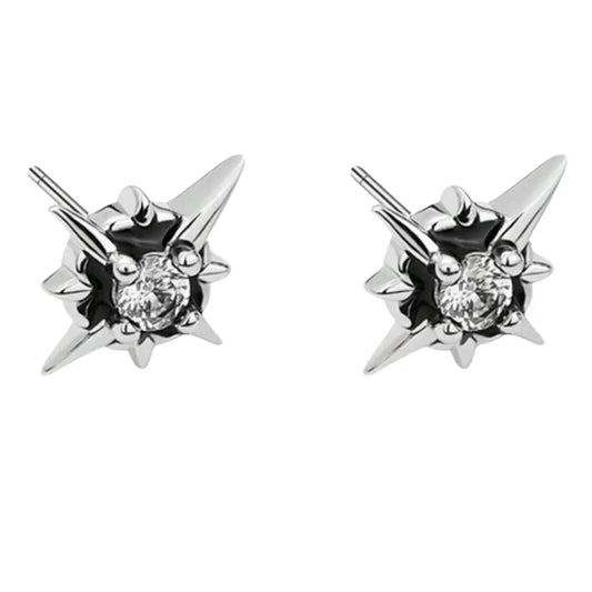 Brinco Masculino em Aço Inox Star Stud (Par)