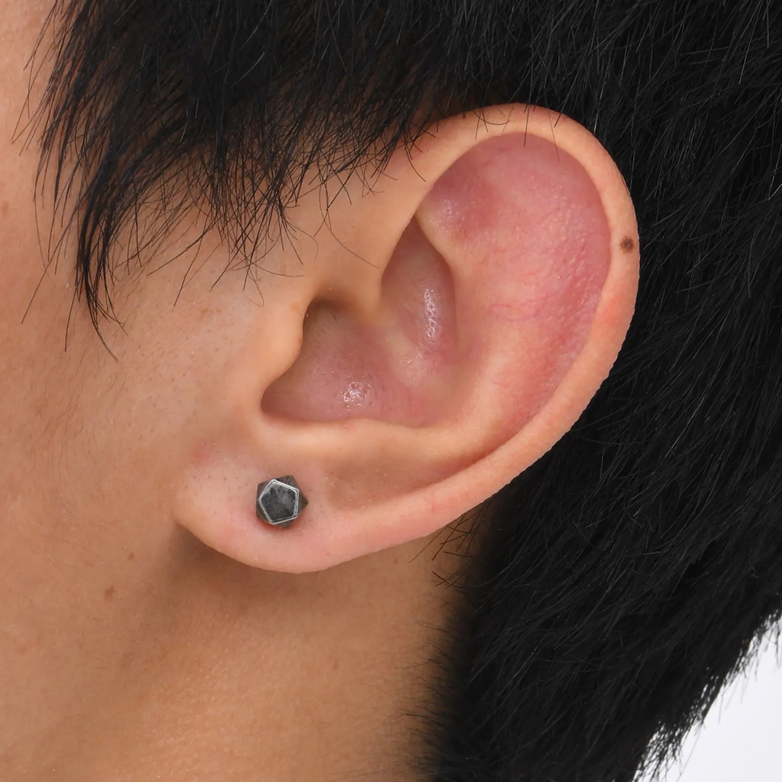 Brinco Masculino em Aço Punk
