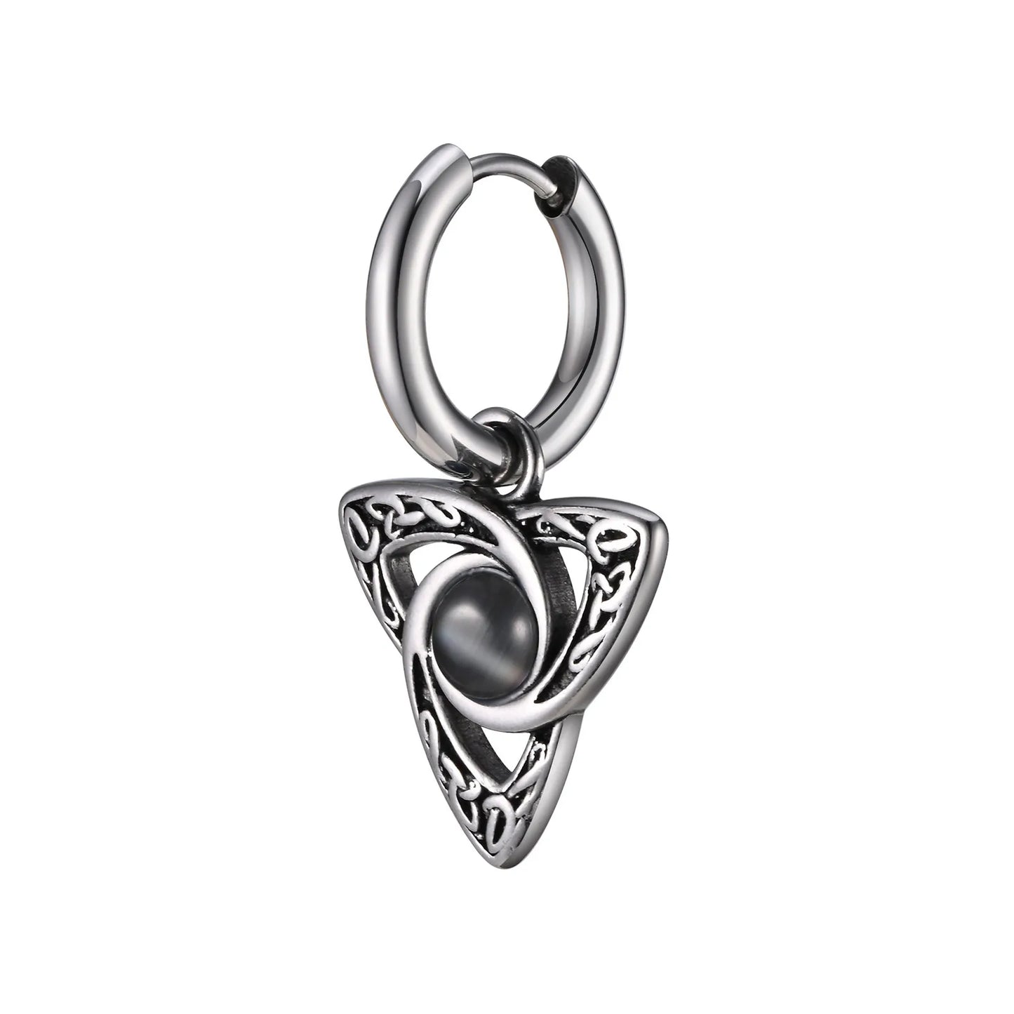Brinco Masculino em Aço Retro Celtic