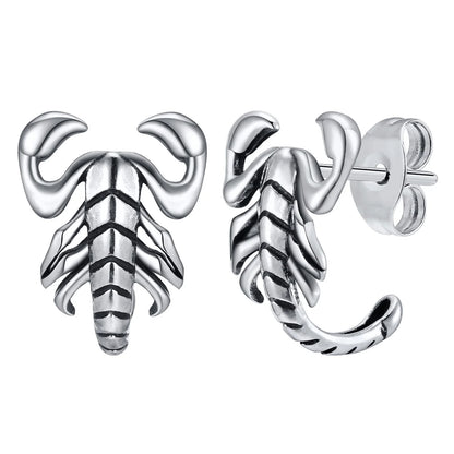 Brinco Masculino em Aço Scorpion (Par)