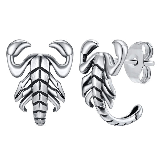 Brinco Masculino em Aço Scorpion (Par)