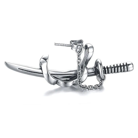 Brinco Masculino em Aço Sword (Par)