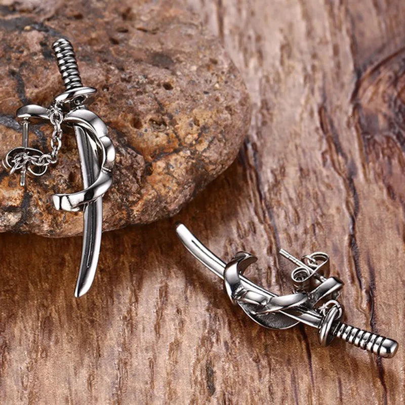 Brinco Masculino em Aço Sword (Par)