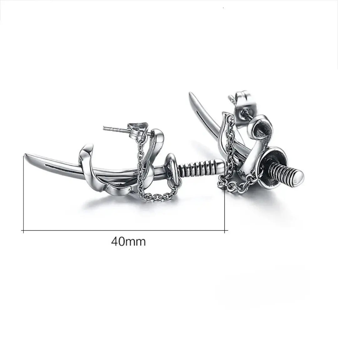Brinco Masculino em Aço Sword (Par)
