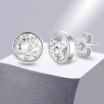 Brinco Masculino em Aço com Zircônia Cubic (Par)