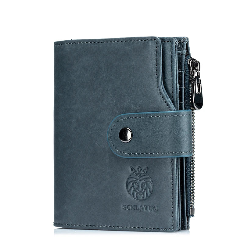 Carteira Masculina em Couro Legítico RFID Schalatum King