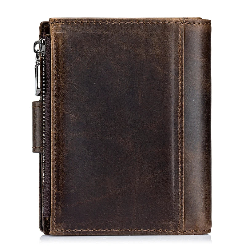 Carteira Masculina em Couro Legítico RFID Schalatum King