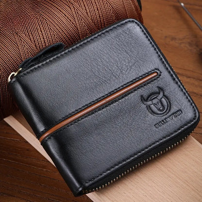 Carteira Masculina em Couro Legítimo RFID Schalatum Retro