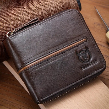 Carteira Masculina em Couro Legítimo RFID Schalatum Retr