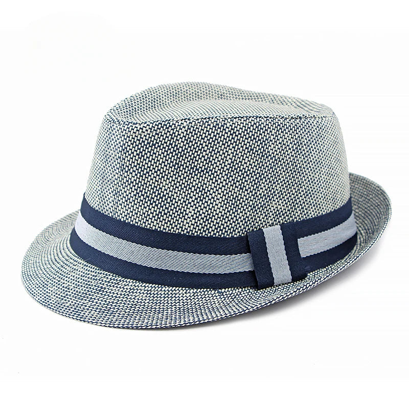 Chapéu Masculino Fedora Stripe