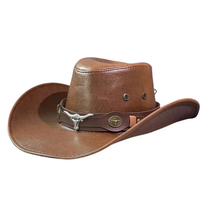 Chapéu Masculino de Couro Aristotle