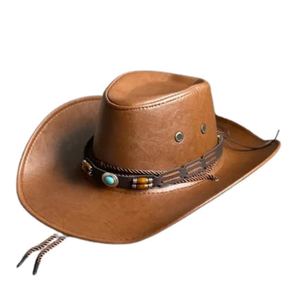 Chapéu Masculino de Couro Aristotle