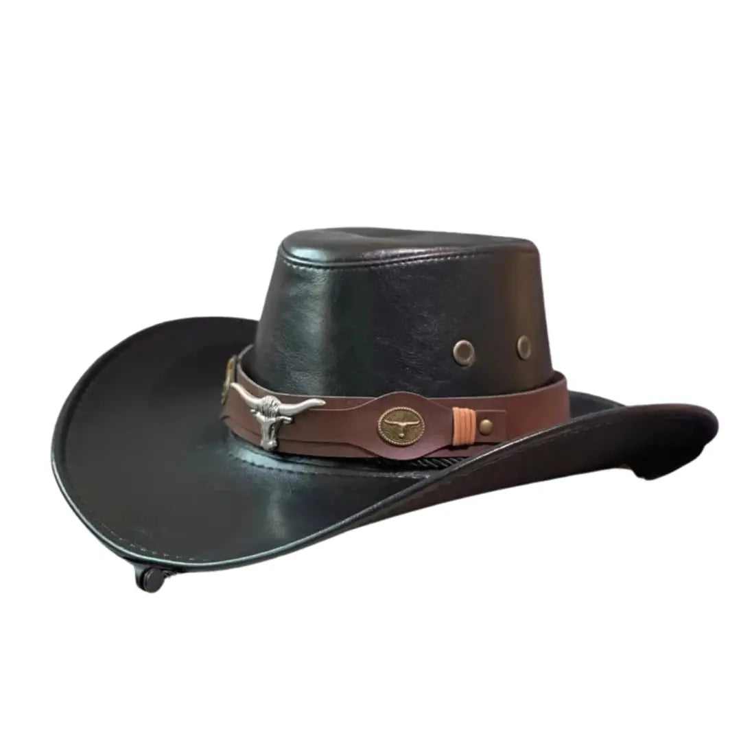 Chapéu Masculino de Couro Aristotle