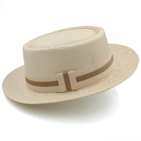 Chapéu Masculino de Palha Fedora Premium