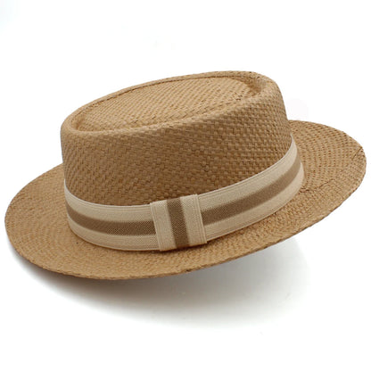Chapéu Masculino de Palha Fedora Premium