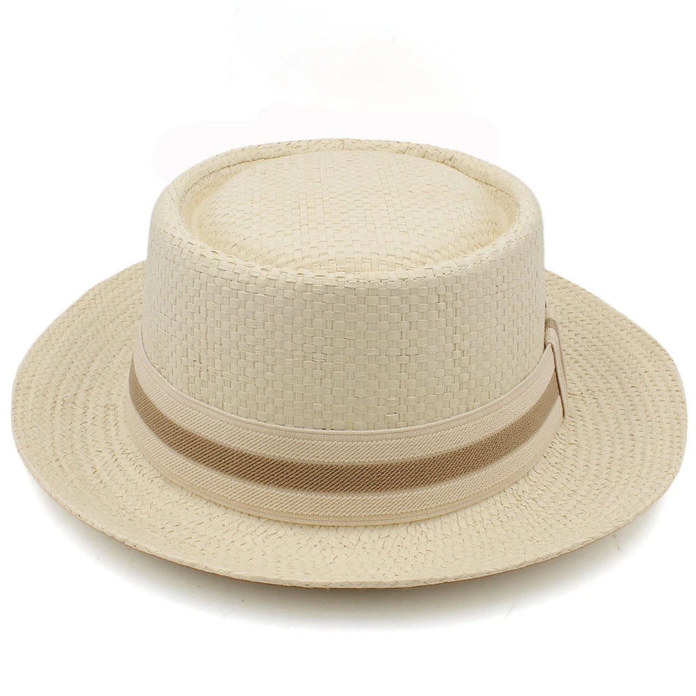 Chapéu Masculino de Palha Fedora Premium