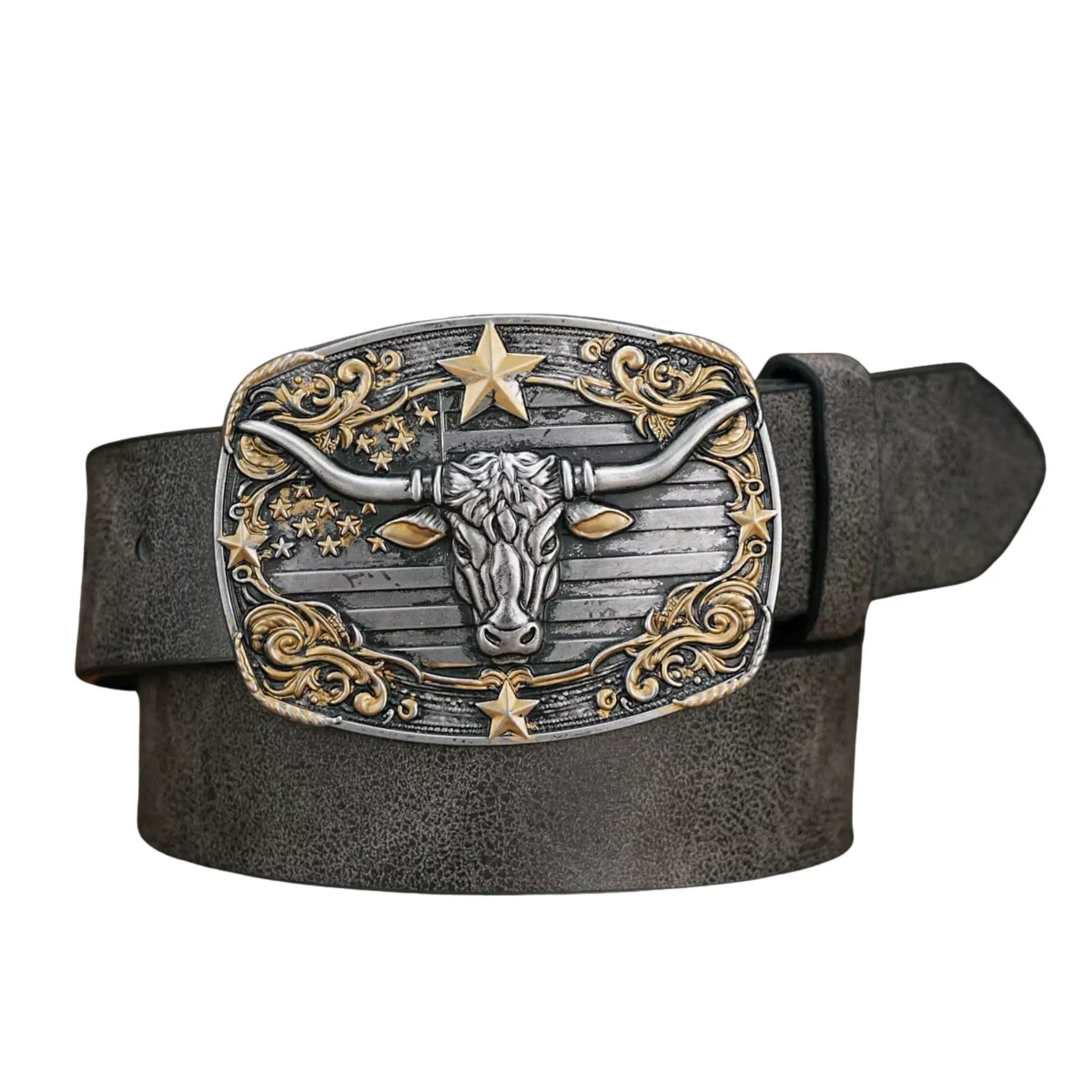 Cinto Masculino em Couro Ecologico Western