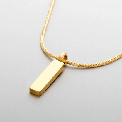 Colar Masculino com Pingente Minimalista Trendy
