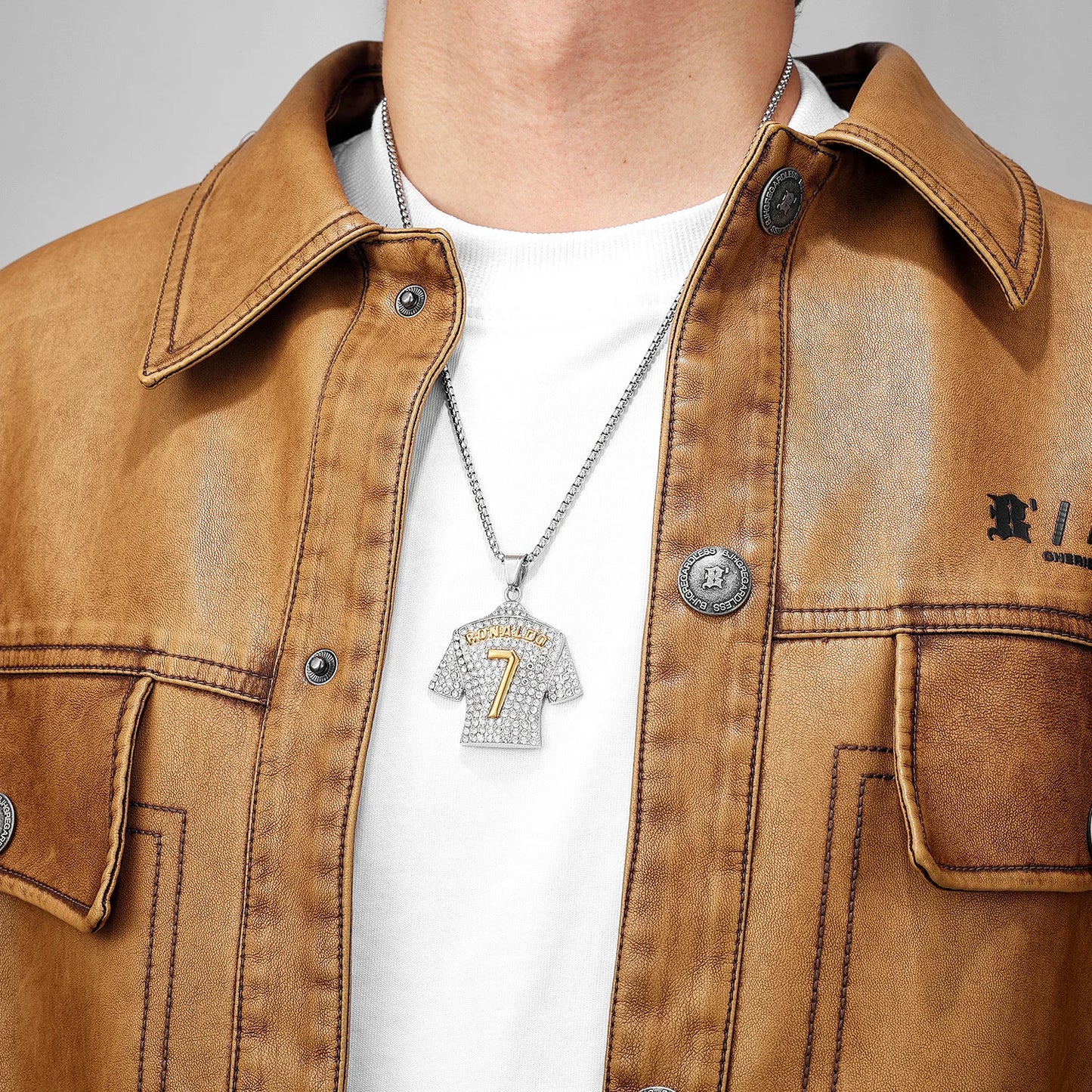 Colar Masculino com Pingente Camisa de Futebol AllStars
