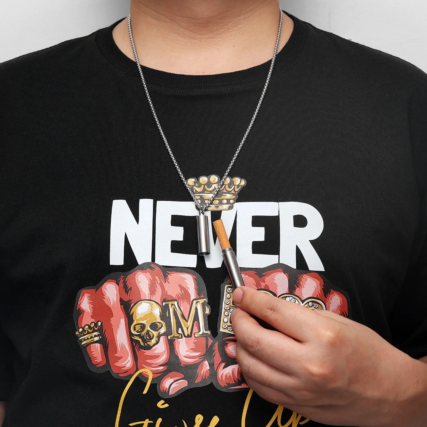 Colar Masculino com Pingente Porta Cgrr