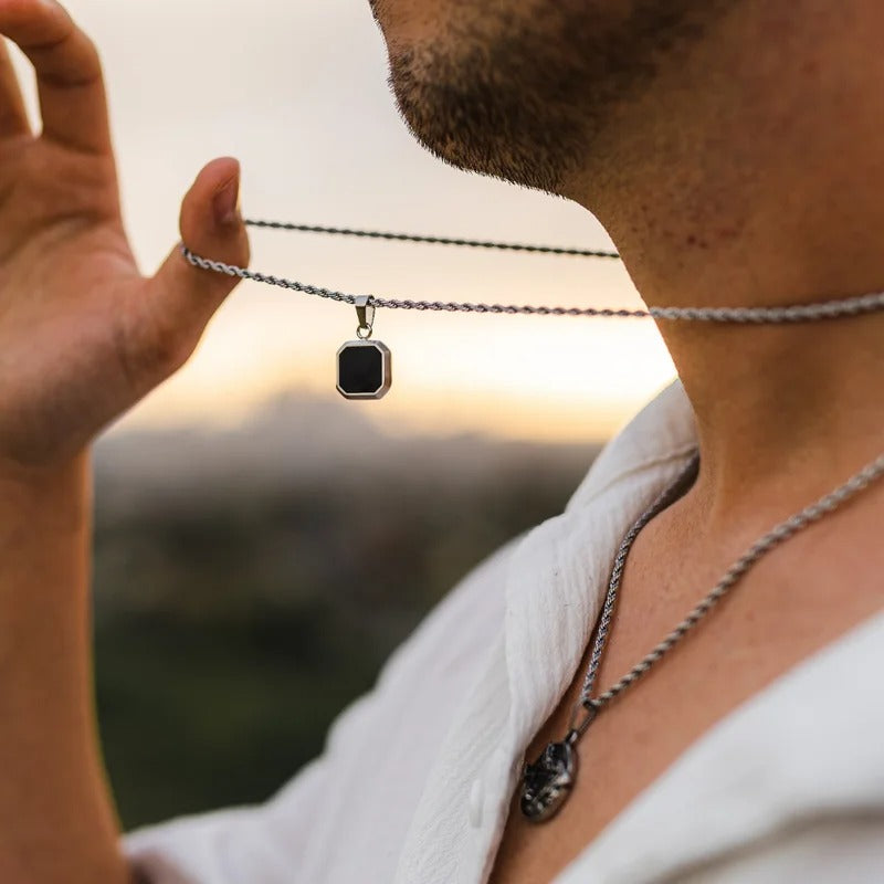 colar masculino, colar masculino aço inoxidável, colar masculino prata, colar masculino com pingente, colar masculino estilo viking, colar masculino moderno, colar masculino hip hop, colar masculino couro, colar masculino casual, colar masculino luxo,